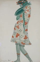 Costume Design for the Opera Snow Maiden by N. Rimsky-Korsakov