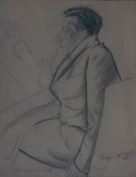 Portrait of the Poet Velimir Khlebnikov 1885-1922, 1915