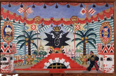 Stage design for the theatre play The flea by E. Zamyatin