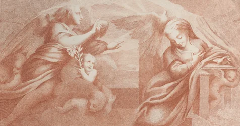 The Annunciation, with Gabriel at Left and the Virgin at Right, 1784
