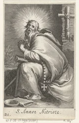Saint Ammonius the Great as a Hermit (series: Hermits, Sacra eremvs ascetarvm)