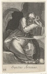Saint Arsenius the Great as a Hermit