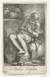Saint Paul of Egypt as a Hermit (series: Hermits, Sacra eremvs ascetarvm)