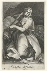 Saint Silvia of Rome as a Hermitess (Sacra Eremus Ascetriarum)