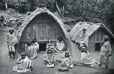 A Toda Home in a Native Hamlet, India