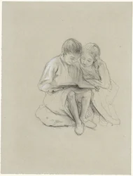 Two Children Reading