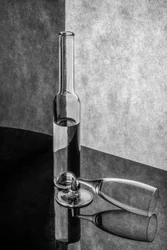Black White Glass Still Life