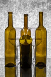 Reflective Bottles Still Life