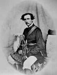 Captain Mecham, from an album of 39 photographs compiled by Edmund Impey in Madras