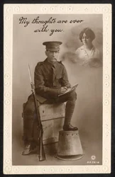 United Kingdom: A Sentimental Postcard Produced by the Cairo Postcard Trust, Cairo, Egypt, During WW1