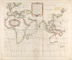 A New and Correct Sea Chart of the Whole World Showing the Variations of the Compass as They Were Found in the Year 1700