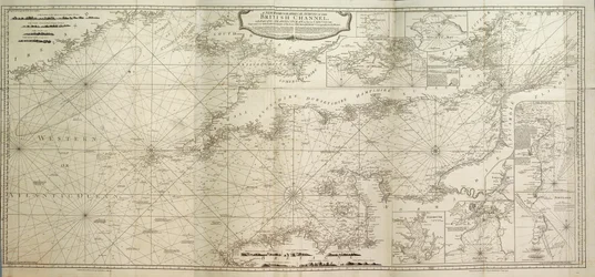 A new hydrographical survey of the British Channel, with part of the Atlantic Ocean as far as Cape Clear, improved from the large chart of the late Thomas Jeffery