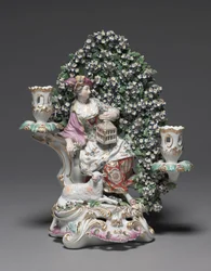 Candelabrum with Shepherdess