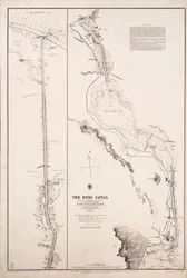 Chart of the Suez Canal