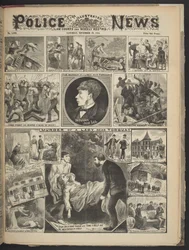 Front cover of Illustrated Police News, 29 November 1884