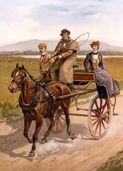 Irish Jaunting Car, c.1895