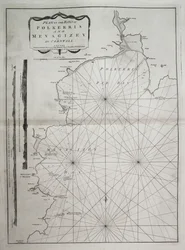 Plan of the Bays of Polkerris and Mevagissey in Cornwall