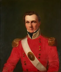 Portrait of a Gentleman in a Red Military Jacket