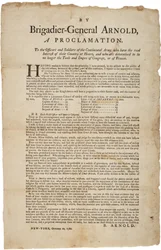 Proclamation to officers and soldiers of the Continental Army, 20th October 1780