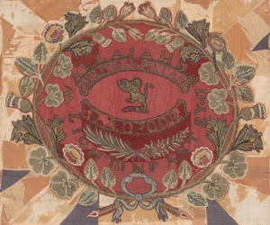 Second or Regimental Colour centre, 23rd or Wallajabad Light Infantry, Madras