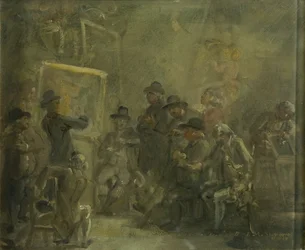 Sketch: The Selection Committee of the Royal Academy