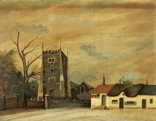 St. Woolos Church and the Old Six Bells Inn