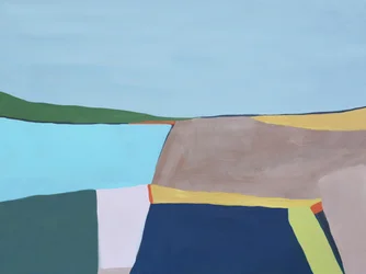 Abstract Color Block Landscape