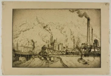 Chicago - The B. & O. Bridge, 12th St.