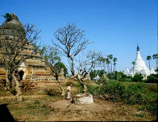 Pagodas Near the Irrawaddy River