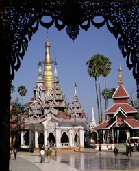 The tazaung of the Shwedagon Pagoda