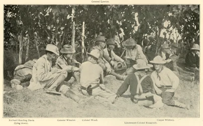 Conference After Rough Riders Battle, Spanish-American War, June 1898