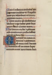 Initial E: A Woman in Prayer