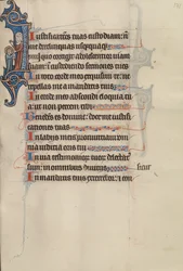 Initial I: The Virgin Holding the Christ Child