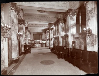 Lobby and Registration Desk at the Hoffman House Hotel
