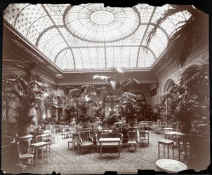 Lounge at the Plaza Hotel, c.1907