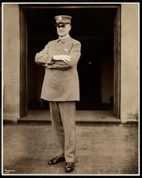 Portrait of the Tallest Policeman at the Hotel Commodore, 1922