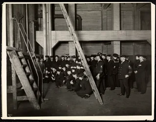 Sailors from the U.S.S. 