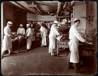 The meat house at Hotel Delmonico, 1902