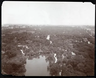 View of Central Park from the Plaza Hotel, 5th Avenue and 59th Street, New York, c.1907