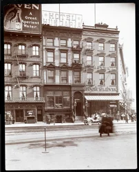 View of the Hotel Hungaria and the Hotel Hugh Slevin at Union Square East and 14th Street, New York, 1905