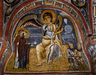 Holy Women at Tomb and Appearance of Angel (detail)