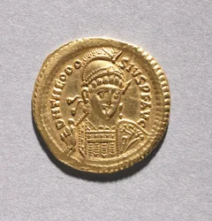 Solidus of Theodosius II and Valentinian III