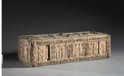 Ivory Box with Scenes of Adam and Eve, 1000-1100s
