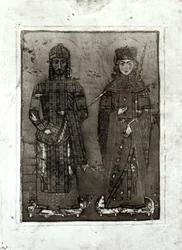 Manuel I Comnenus and Empress Maria of Antioch