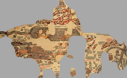 Map, Madaba, Jordan