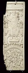 Panel from the Diptych of Consul Areobindus, Constantinople, 506 AD