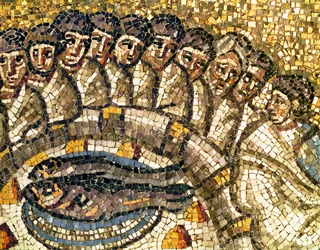 The Fish and Apostles (Detail from "The Last Supper")