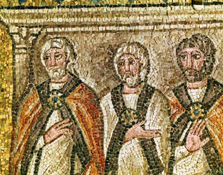 Three Members of the Sanhedrin (detail of Jesus Before Caiaphas)