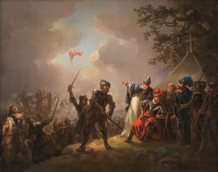 The Legend of the Danish Flag (the Dannebrog) Falling from the Heavens during the Battle of Lyndanise (Tallinn) in Estonia in 1219