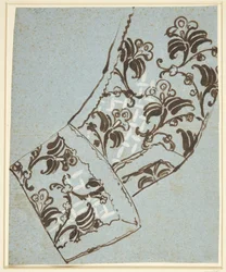 Sleeve Study for the Elephant Order Costume. Likely for Portrait of A. G. Moltke
